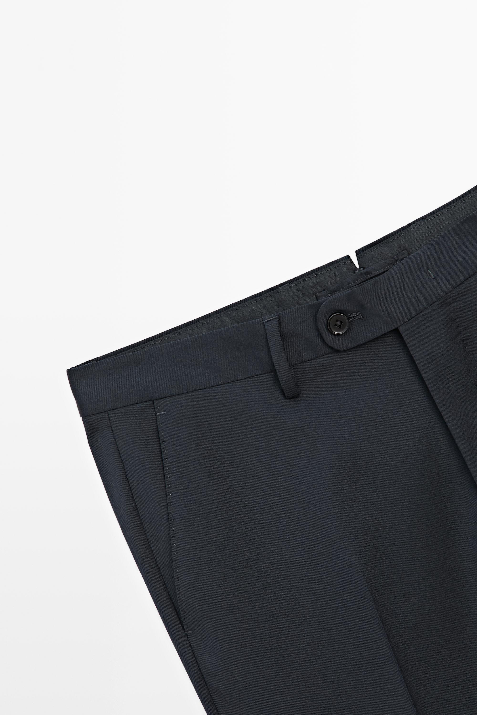 Cool wool suit pants
